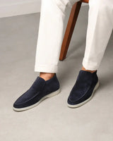 MONACO – MARINEBLAU HIGH LOAFERS